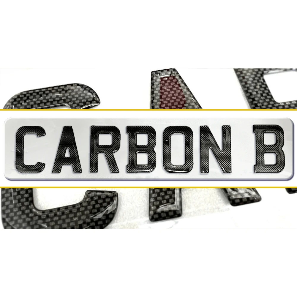 carbon print number plates
